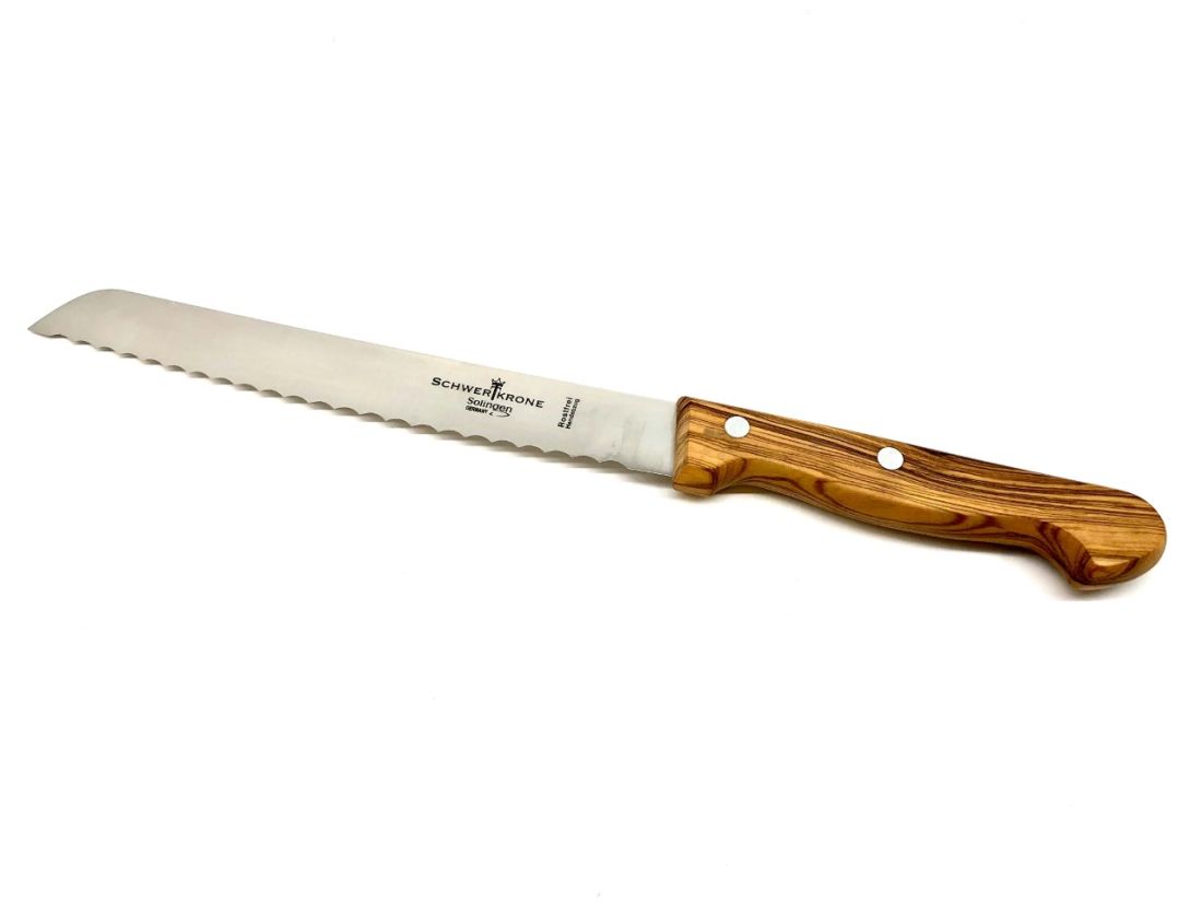 Brödkniv med Olivträhandtag Solingen