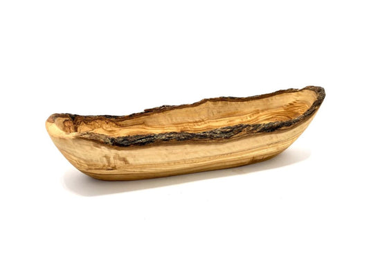 Skål avlång i Olivträ 30cm / Brödskål