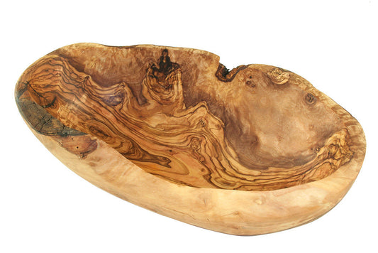 Oval Skål i Olivträ ca 27cm