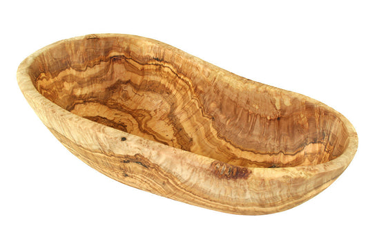 Oval Skål i Olivträ ca 32cm