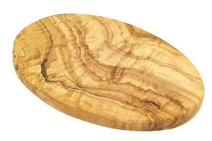 Oval Skärbräda i Olivträ – 25 cm