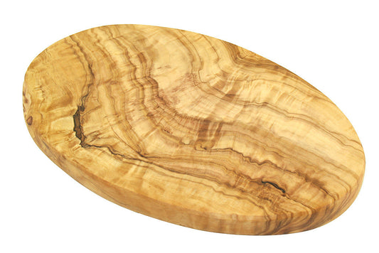 Oval Skärbräda i Olivträ – 25 cm