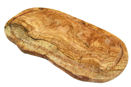 Skärbräda Trancherbräda stor i Olivträ 45 cm